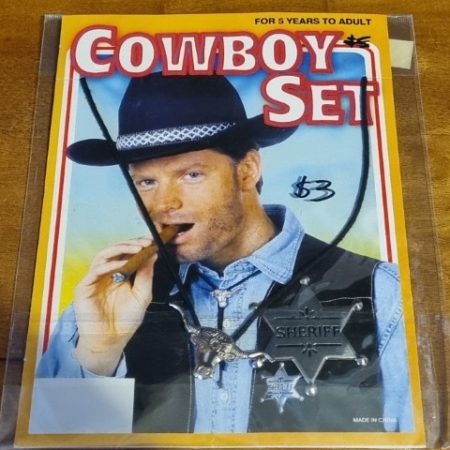 Cowboy Set, Bolo and Badge, Costume Toy, by 'Sweidas'