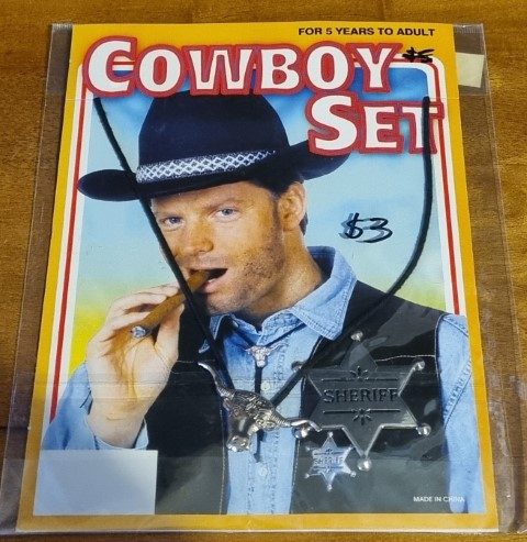 Cowboy Set, Bolo and Badge, Costume Toy, by 'Sweidas'