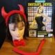 Instant Devil, Costume, Devil Horns, Bow tie & Tail, by 'Carnival Products'