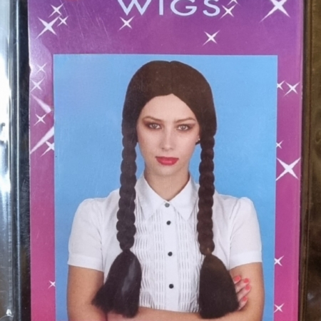 'Wednesday Adams' wig by 'Carnival Products'