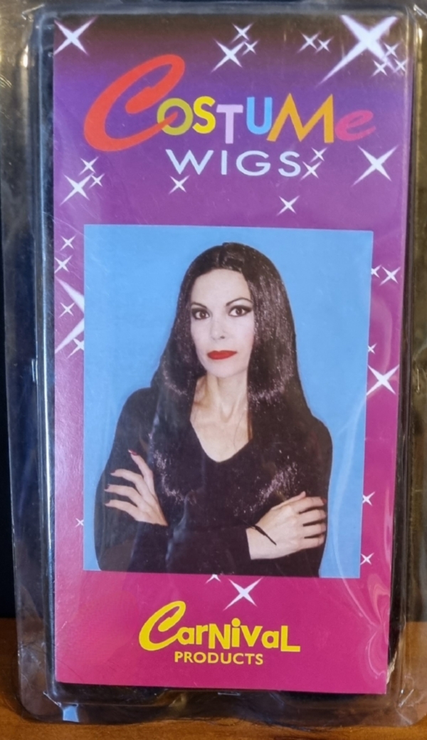 'Morticia Adams' wig, by 'Carnival Products'