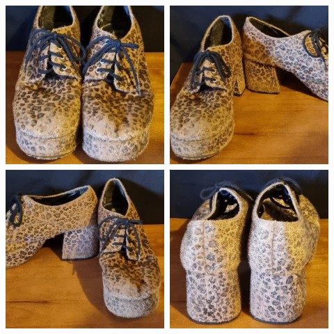Platform Shoes, Animal Print, Synthetic, by 'Elle', size 11