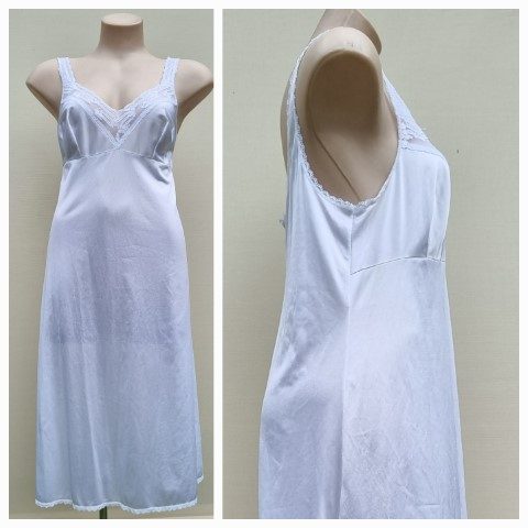 Vintage Slip Petticoat, white, nylon, size 12