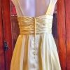 Prom Mini Dress, Lemon Satin, Tulip skirt, by 'Mr.Kay' size 6-8 - Image 5