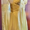 Prom Mini Dress, Lemon Satin, Tulip skirt, by 'Mr.Kay' size 6-8 - Image 3