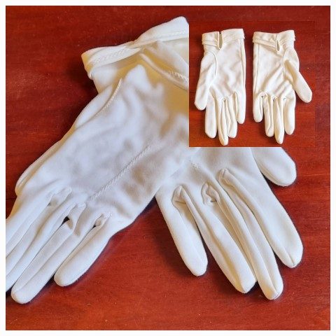 Vintage Glove, Cream, nylon, by 'Kayser', size 6.5