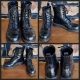 Lace up Boots, Black, Synthetic, 'Dr Marten inspired', by Nexus, size 7