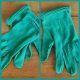 Vintage glove, Cotton, Forest Green, size 7.5