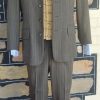 1960's Wool Suit, Single -Breasted, Brown/olive striped, by 'Koseln Australia', size 28", XS - Image 12