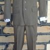 1960's Wool Suit, Single -Breasted, Brown/olive striped, by 'Koseln Australia', size 28", XS - Image 2