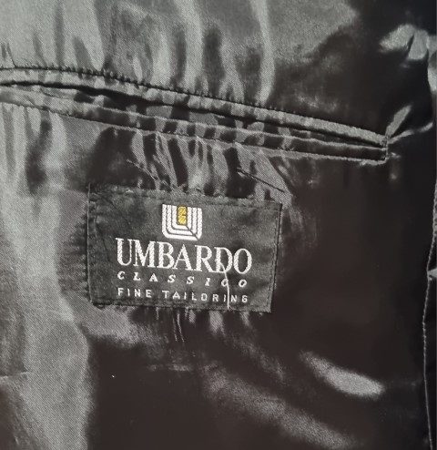 1990's, Double Breasted Suit, Dark Plum, Polyester, by 'Umbardo', Made in Australia, size S - Image 12