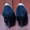 Ladies Suede Court Shoes, by 'Diana Ferrari', black with pink trim, size 7 - Image 5