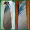 Vintage Men's Tie, 1960's, polyester, grey/green pattern, by 'Vouge', Australia.
