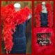 Feather Boa, Red, by 'Sweidas Costume Supplies' ,'NEW'