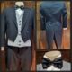 Tails Coat, Black, polyester/wool, by 'Travellers of Australia', size S (4 reg) & bow tie
