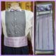 Vintage Cummerbund & Bow Tie set, Lavender, Polyester, by ‘Hardy Amies’ size S -XL’ , ‘new’