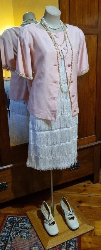 1960's Boat Neck Top, silk, pink, handmade, size M - Image 11