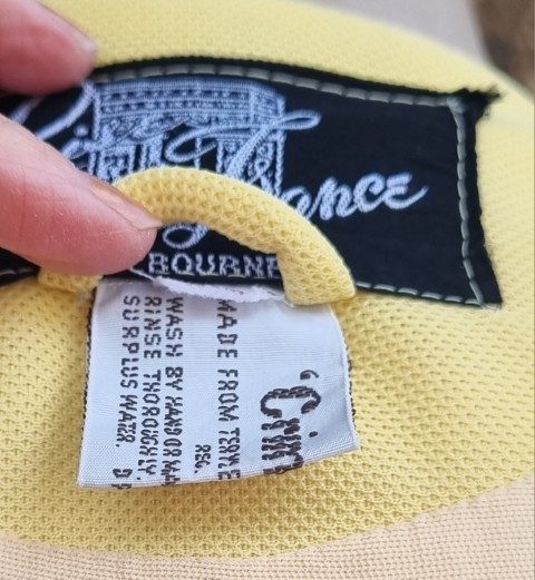 1960s Swing Coat, Lemon, Crimplene, by 'Louise of France & Melbourne', size 14 - Image 9