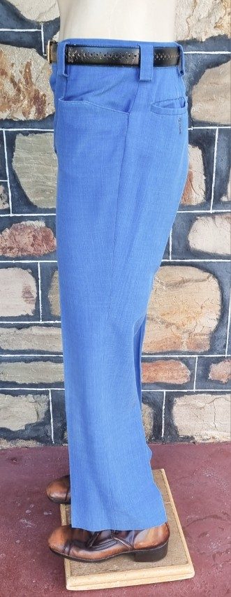 Safari Suit, long sleeves, Blue, polyester/viscose, by 'Mc Gregor of America', size 28R - Image 7