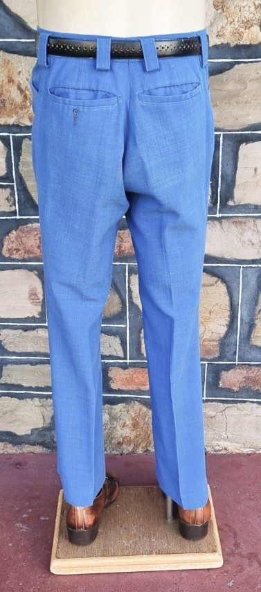 Safari Suit, long sleeves, Blue, polyester/viscose, by 'Mc Gregor of America', size 28R - Image 8