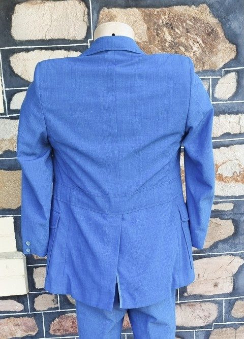 Safari Suit, long sleeves, Blue, polyester/viscose, by 'Mc Gregor of America', size 28R - Image 5