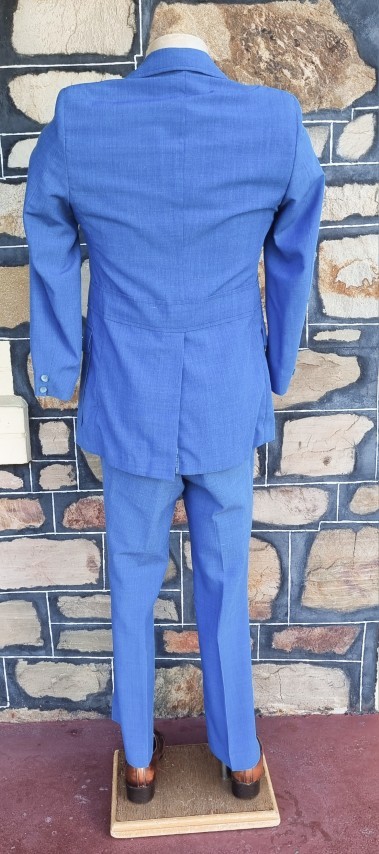 Safari Suit, long sleeves, Blue, polyester/viscose, by 'Mc Gregor of America', size 28R - Image 10