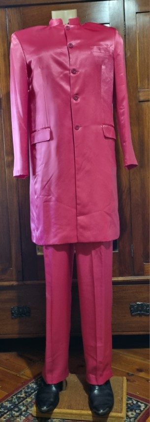 Sgt. Peppers inspired suit, Pink, Satin/polyester, by 'The Emporium Collection', size M-L. - Image 2