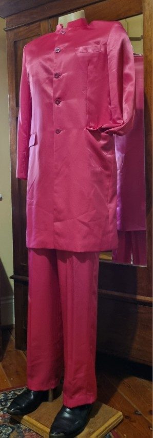 Sgt. Peppers inspired suit, Pink, Satin/polyester, by 'The Emporium Collection', size M-L. - Image 4