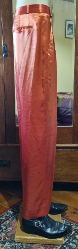 Sgt. Peppers inspired suit, Orange, Satin/polyester, by 'The Emporium Collection', size XL - Image 11