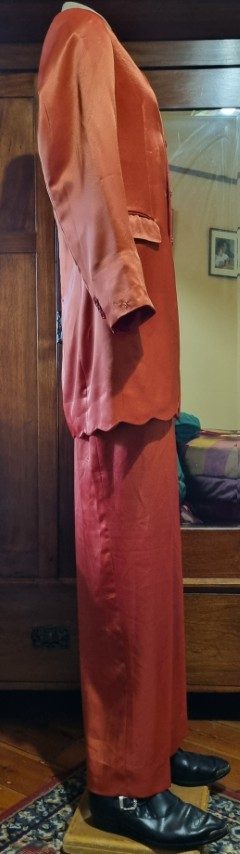 Sgt. Peppers inspired suit, Orange, Satin/polyester, by 'The Emporium Collection', size XL - Image 5