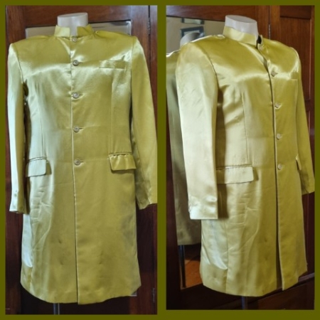 Sgt. Peppers inspired Jacket, Gold, Satin/polyester, by 'The Emporium Collection', size L