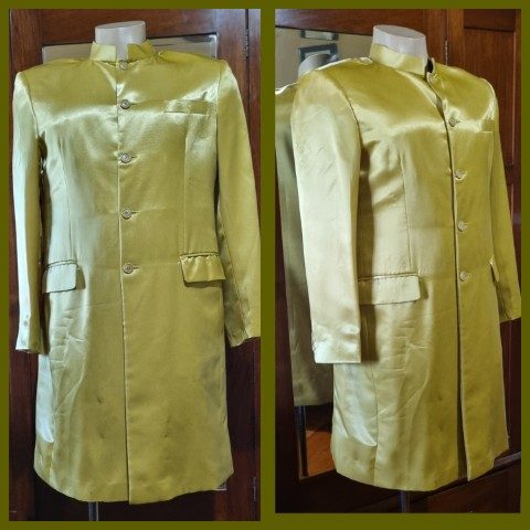 Sgt. Peppers inspired Jacket, Gold, Satin/polyester, by 'The Emporium Collection', size L