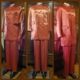 Sgt. Peppers inspired suit, Orange, Satin/polyester, by 'The Emporium Collection', size XL