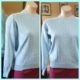 1960's Knit Jumper, blue, wool, by 'Bromley of Melbourne', size M.
