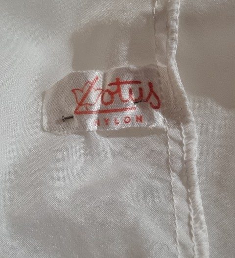 1960's, Vintage Nightie, white, nylon, by 'Lotus', size 16 - Image 9