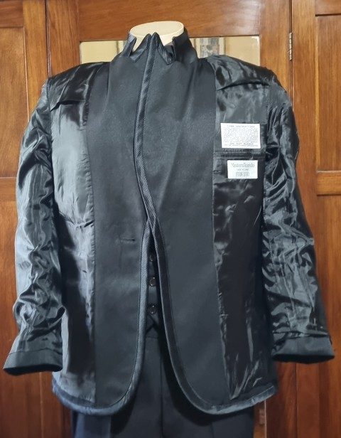 1970's-Inspired, 3 piece, Disco Suit and bow tie, Black, Polyester, by 'Fun Costumes', size M - Image 15