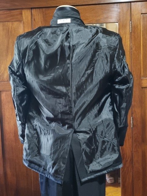 1970's-Inspired, 3 piece, Disco Suit and bow tie, Black, Polyester, by 'Fun Costumes', size M - Image 16
