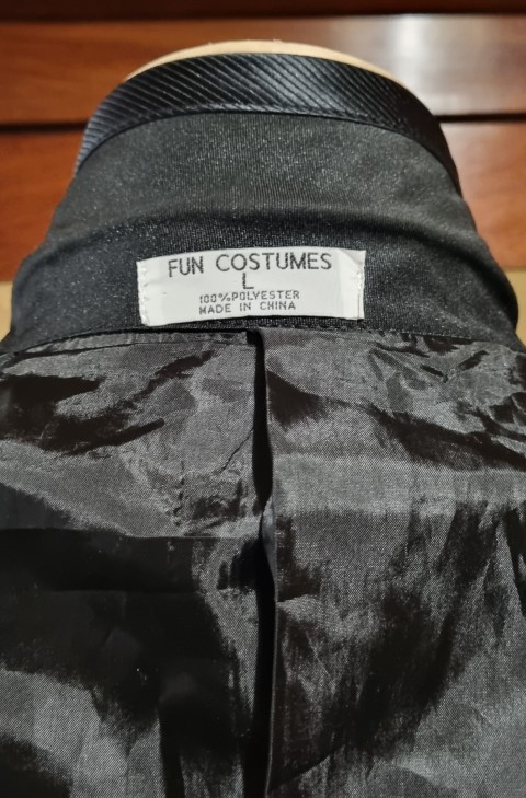 1970s-inspired, 3 piece, Disco Suit and bow tie, Black, Polyester, by 'Fun Costumes', size L - Image 18