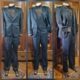 1970's Inspired, 3 piece, Disco Suit, Black, Polyester, by 'Fun Costumes', size M