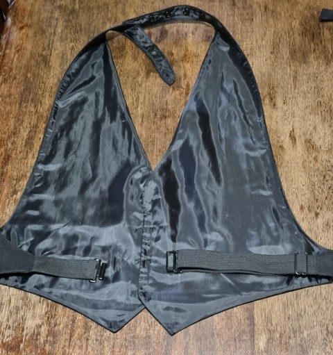 1970's-Inspired, 3 piece, Disco Suit and bow tie, Black, Polyester, by 'Fun Costumes', size M - Image 13