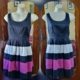 1960's Inspired Rock-a-Billy dress, cotton, Black/white/pink, by 'Worthington', size 12-14