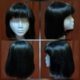 Wig, Shoulder Length Bob, Dark Brown, by 'Glitz Girls', synthetic.