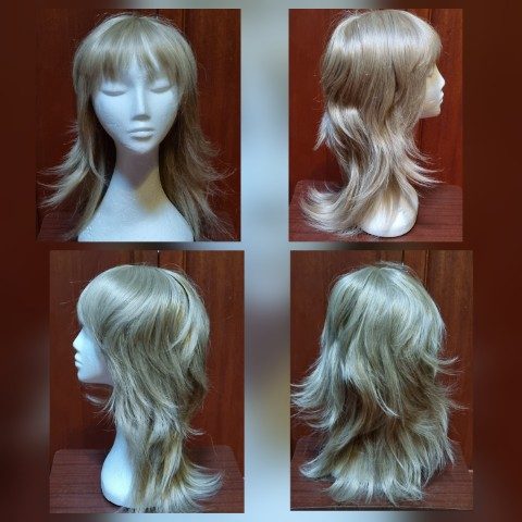 Wig, Long Blonde Flick out Style, by 'Glitz Girls', synthetic.