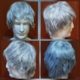Wig, Vintage, 'Andy Warhol', grey, synthetic fiber.