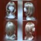 Wig, Two-tone Blonde, Long Flick Out, synthetic, by 'Carnival Products'.