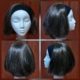 Wig, Brown Short Bob with attached headband, synthetic, by 'Carnival Products'