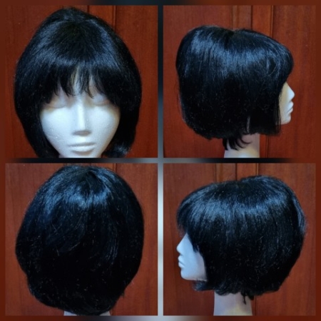 Wig, Beehive, Black, synthetic, by 'Carnival Products'.