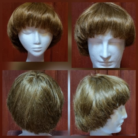 Wig, Ginger, 'Peter Tork', or 'Sharon Strzelecki', synthetic, by 'Carnival Products'.