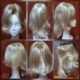 Wig, Blonde Switch (hair extension attached with a comb clip), synthetic.