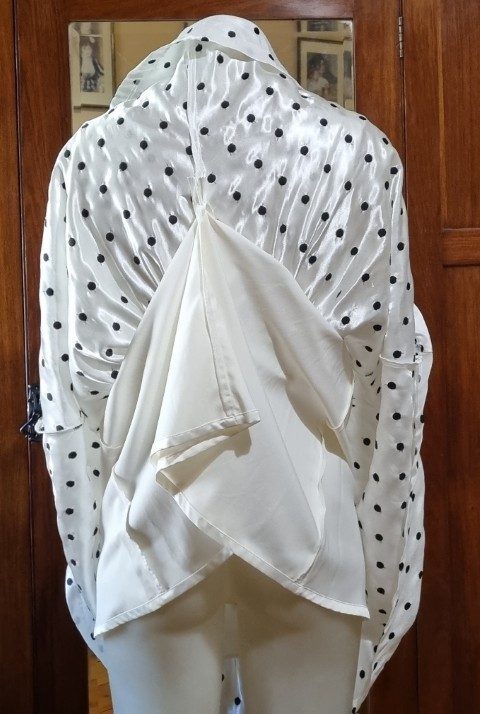 1960's-inspired Swing Dress, white/black polka-dot, by 'Review', size 6 - Image 8